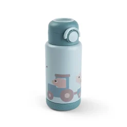 Gourde isotherme 340ml Tiny Farm bleu