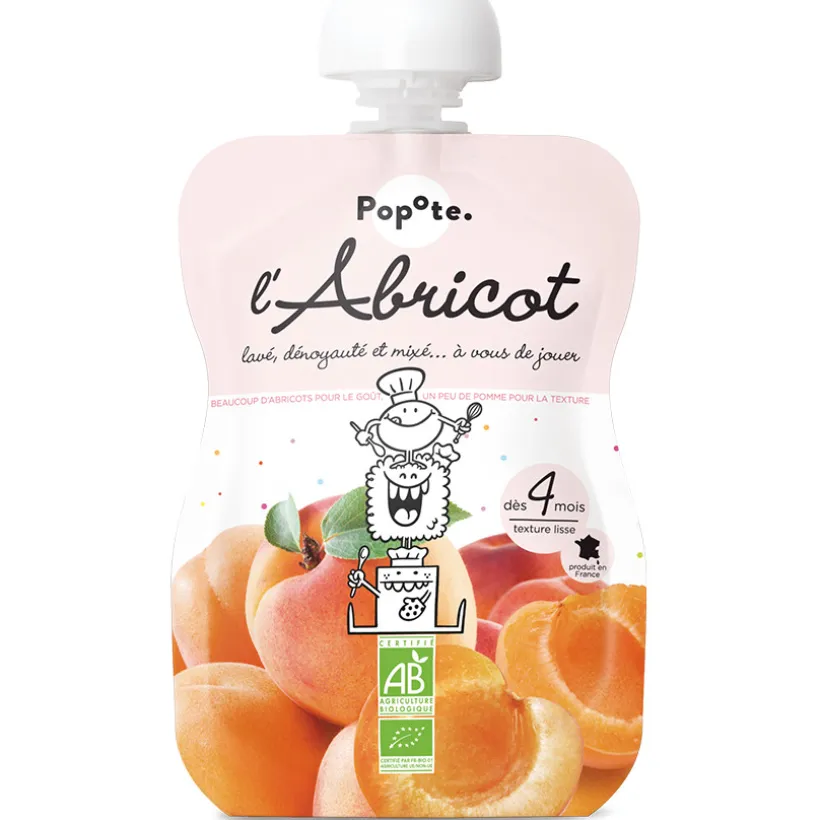 Gourde à l'abricot bio - 120g