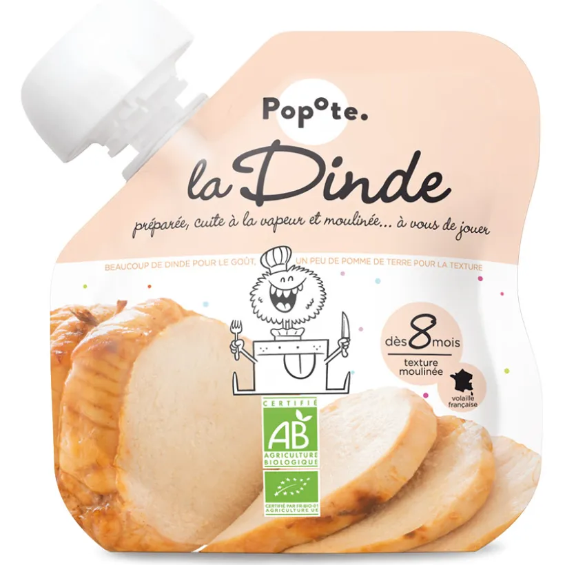 Gourde à la dinde bio - 60g