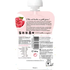 Gourde à la framboise bio - 120g