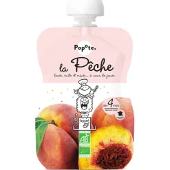 Gourde à la pêche bio - 120g