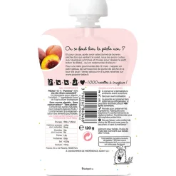 Gourde à la pêche bio - 120g