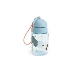 Gourde à paille 280ml Tiny Farm bleu