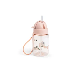 Gourde à paille 280ml Tiny Farm rose