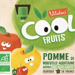 Gourdes sucrées Cool Fruits de Pomme 4x90g