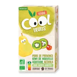 Gourde sucrée Cool Fruits poire et kiwi 90 g