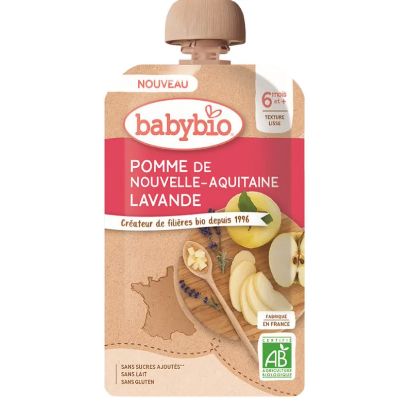 Gourde sucrée Pomme et Lavande 120g