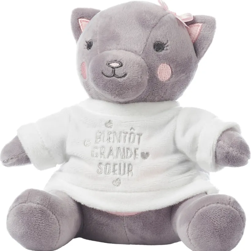 Habillage pour peluche annonce de naissance "tu vas être grande soeur"