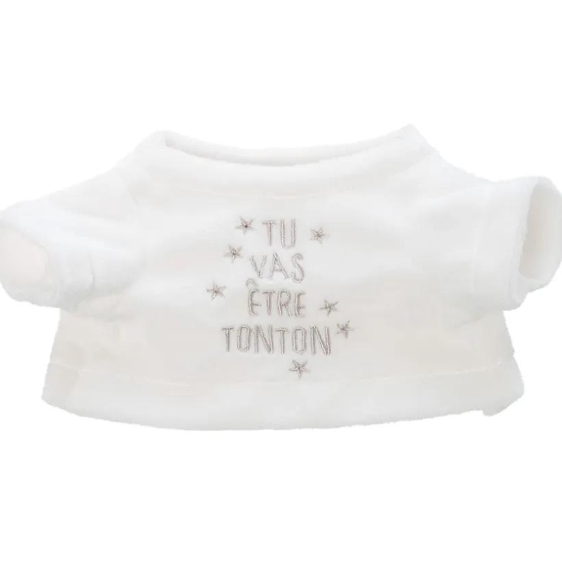 Habillage pour peluche annonce de naissance "tu vas être tonton"