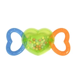 Hochet en forme de cœur tricolore