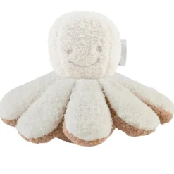 Hochet pieuvre bouclette Ecru