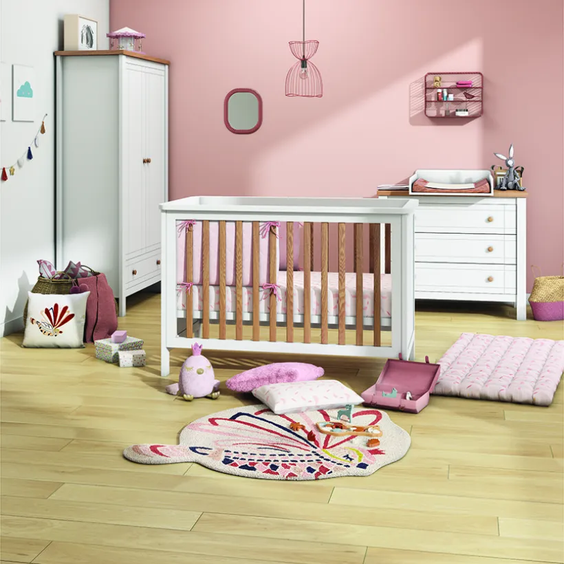 Housse de matelas à langer en velours Magic bird