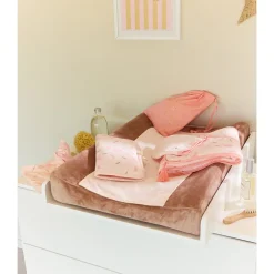 Housse de matelas à langer en velours Magic bird