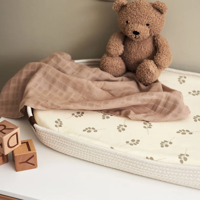 Housse de matelas à langer 50 x 70 cm Twig olive green