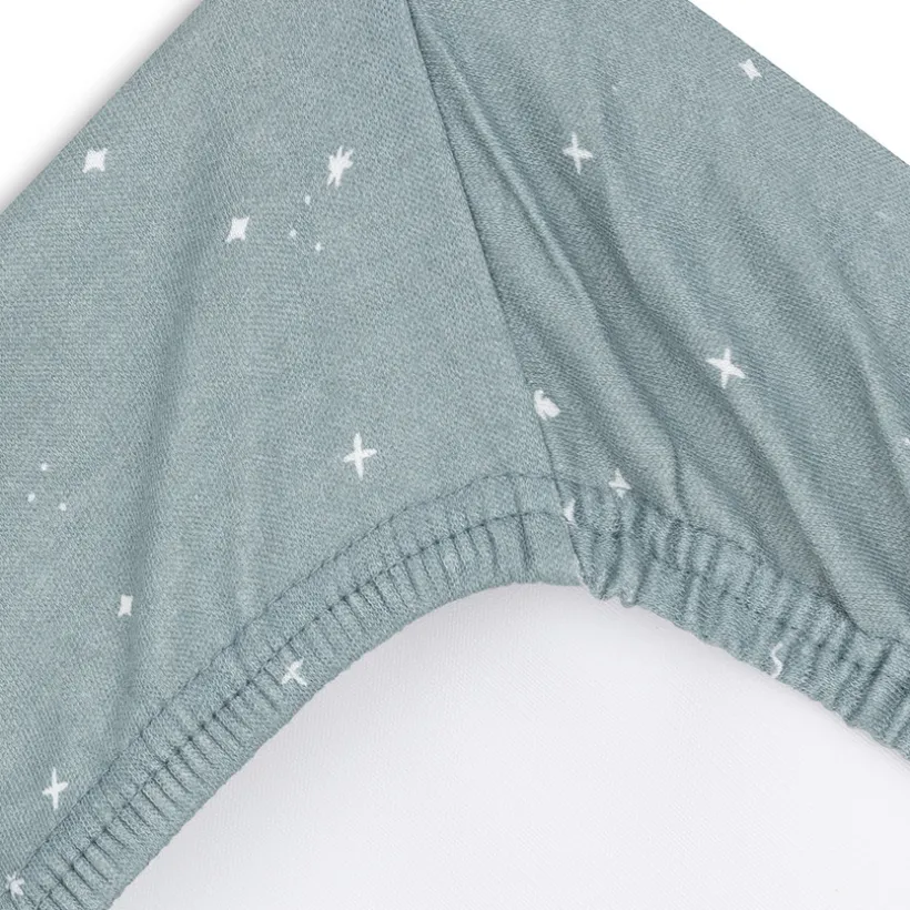 Housse de matelas à langer 50 x 70 cm Twinkling sea green
