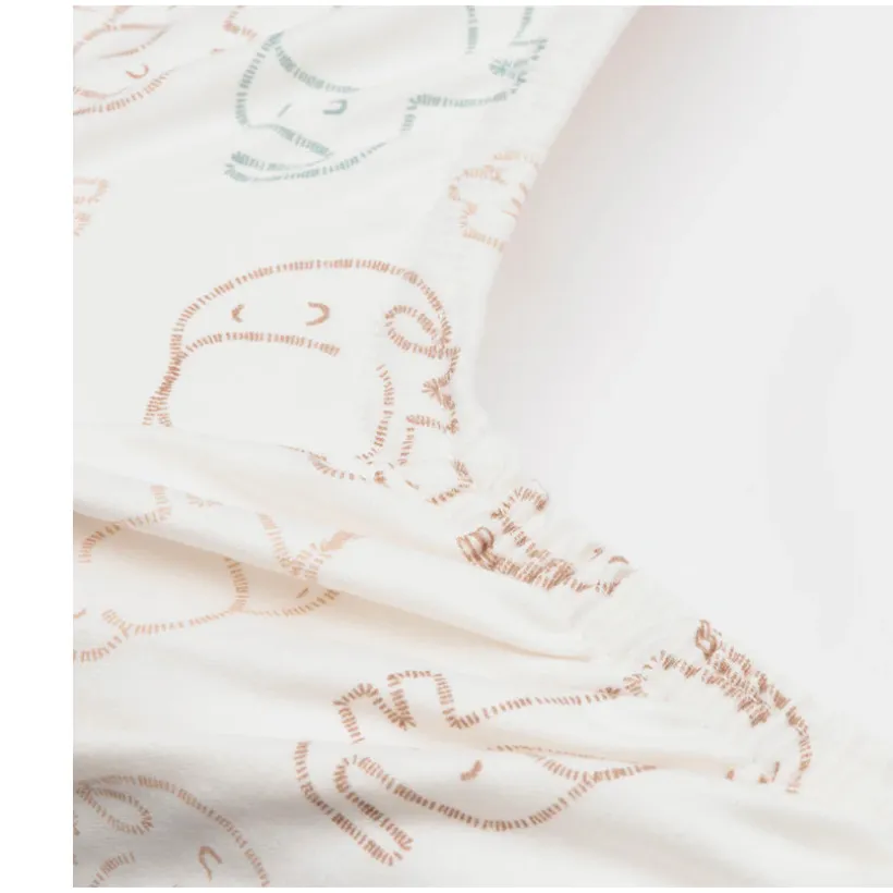 Housse matelas à langer jersey - Elephant Tales - 50x70 cm