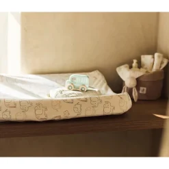 Housse matelas à langer jersey - Elephant Tales - 50x70 cm