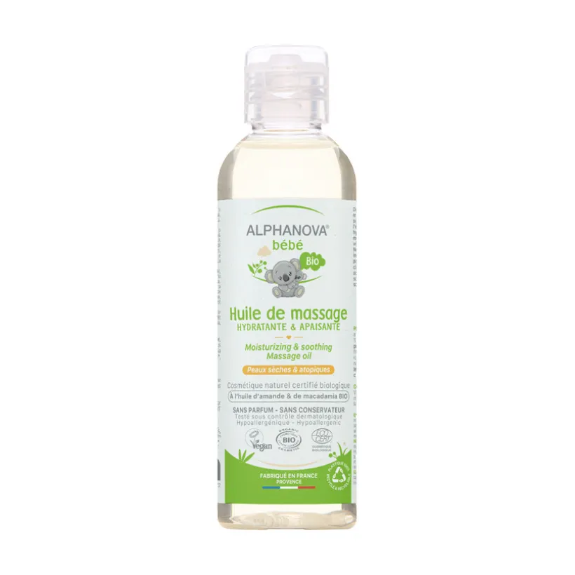 Huile de massage certifiée bio 100ml