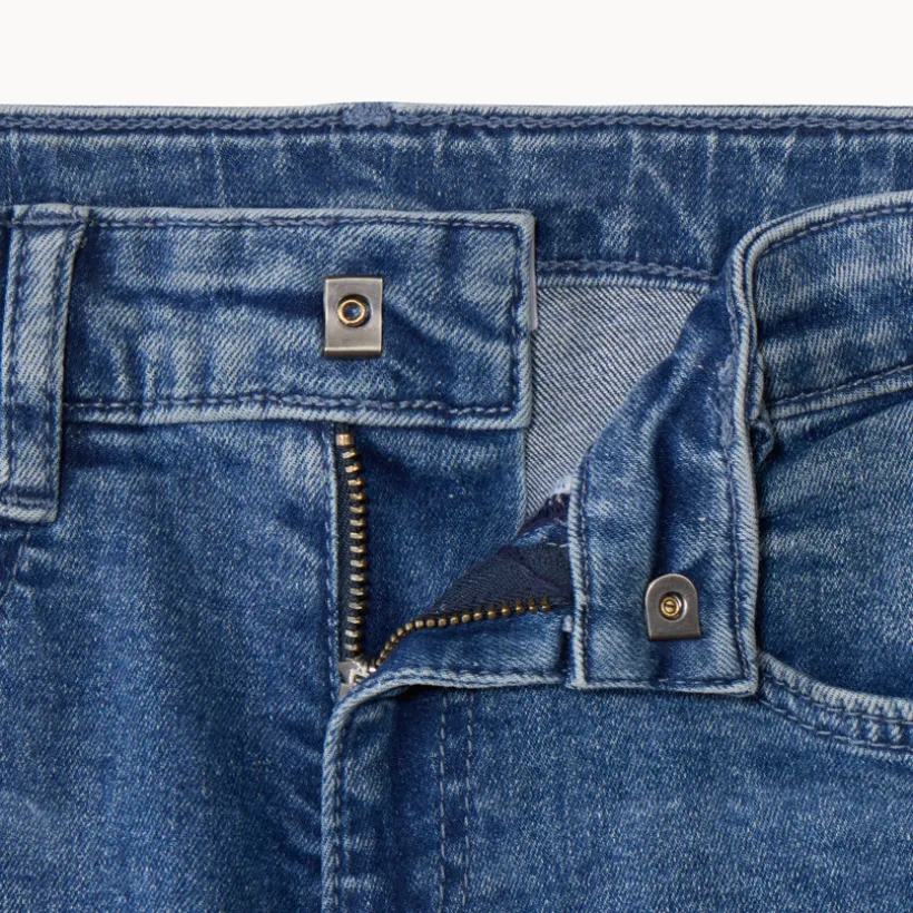 Jean cargo effet délavé à poches pour garçon