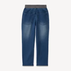 Jean droit avec taille élastiquée et rayée pour garçon