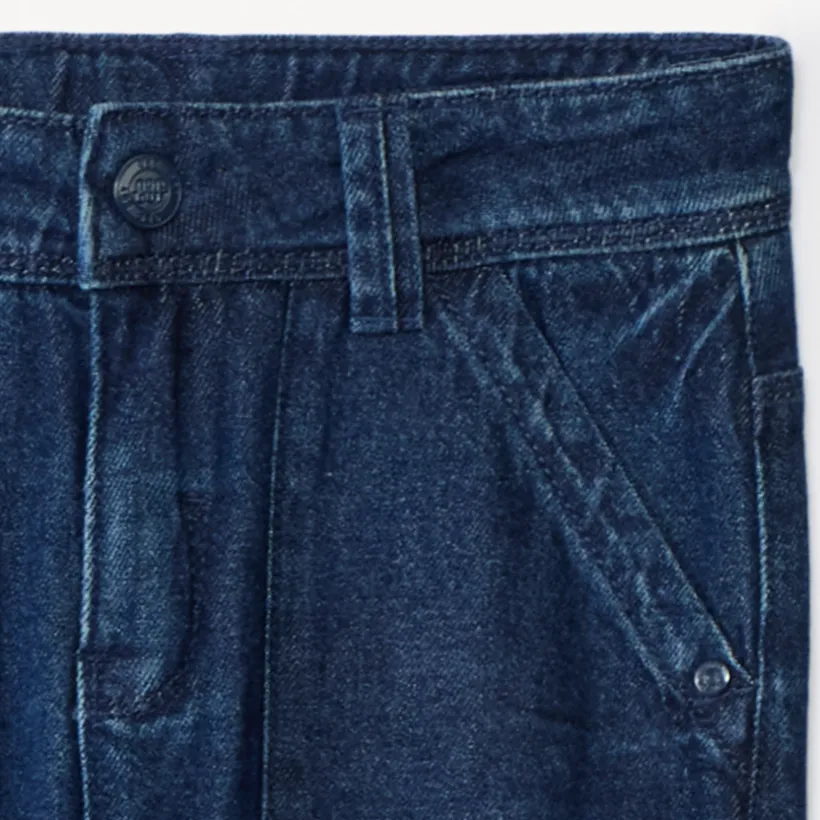 Jean droit doublé micropolaire pour garçon