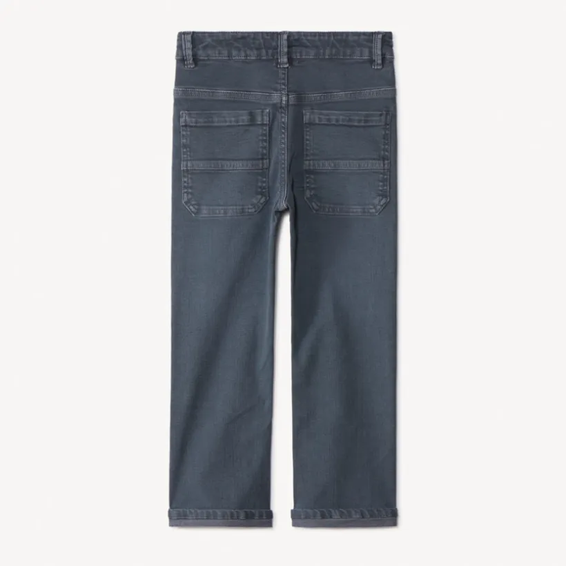 Jean droit en denim uni surteint pour garçon