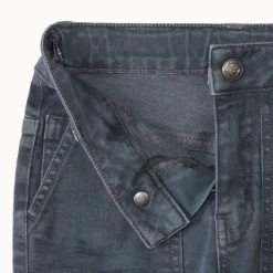 Jean droit en denim uni surteint pour garçon
