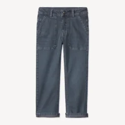 Jean droit en denim uni surteint pour garçon