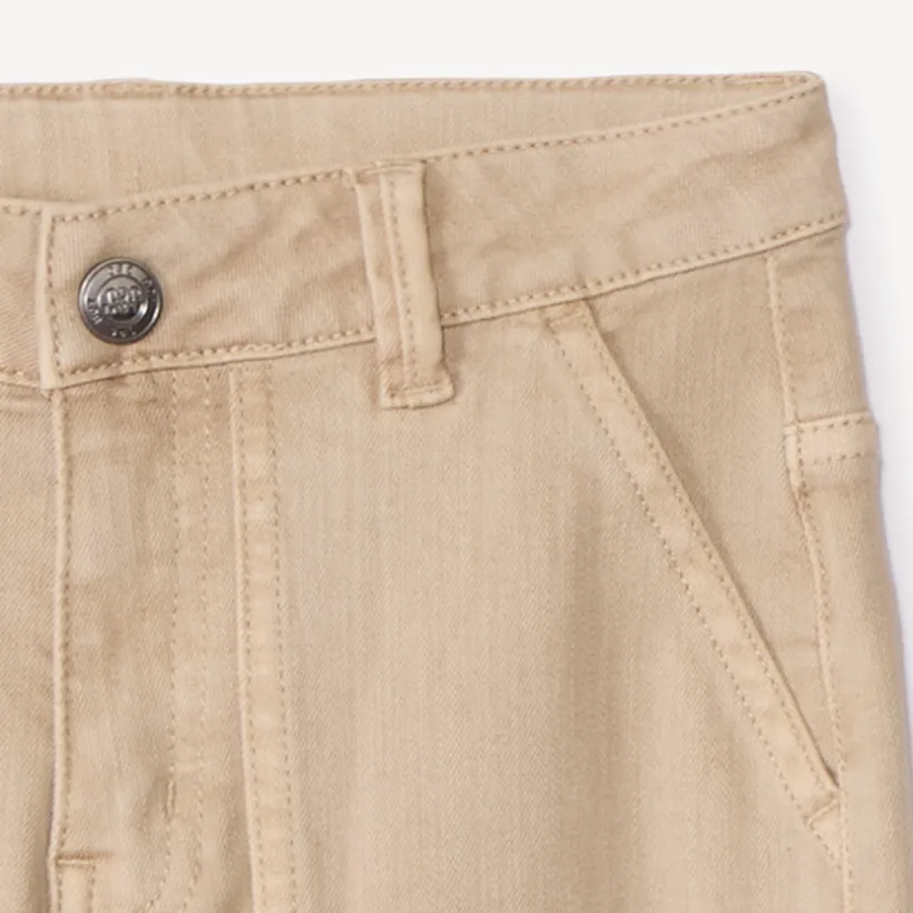 Jean droit en denim uni surteint pour garçon