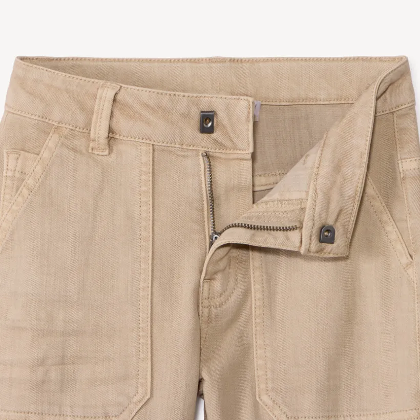 Jean droit en denim uni surteint pour garçon