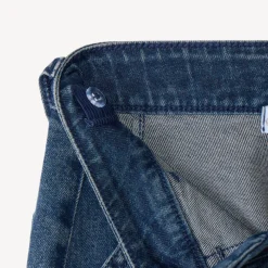 Jean droit garçon print en relief Vintage Sport