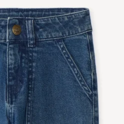 Jean droit garçon print en relief Vintage Sport