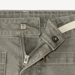Jean droit large avec ceinture pour fille