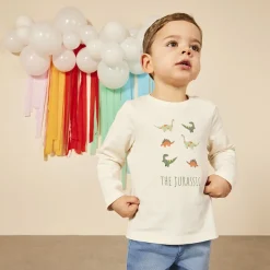 Jean droit à taille élastiquée pour bébé garçon
