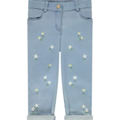 Jean effet denim avec broderie fantaisie pour bébé fille