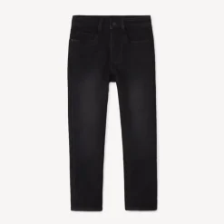 Jean effet denim doublé micropolaire uni pour garçon