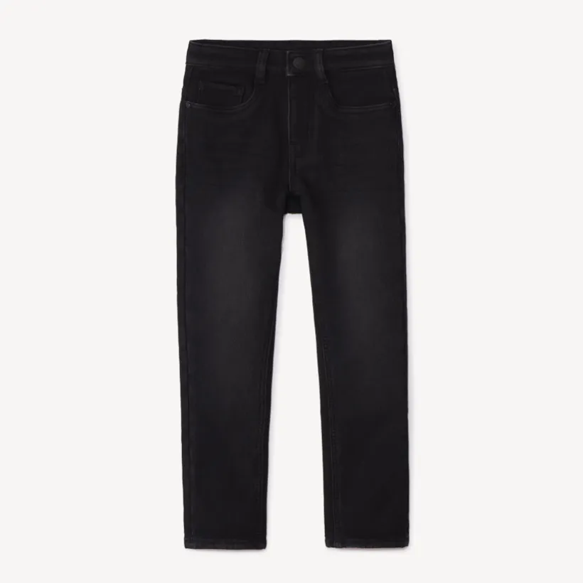 Jean effet denim doublé micropolaire uni pour garçon