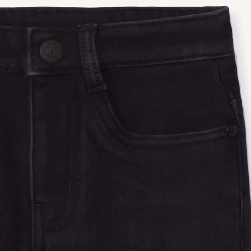 Jean effet denim doublé micropolaire uni pour garçon