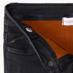 Jean effet denim et doublure micropolaire pour bébé garçon
