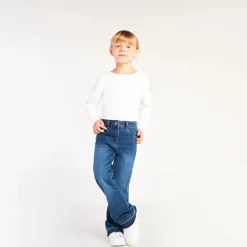 Jean en denim coupe évasé pour fille