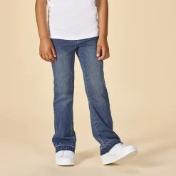 Jean en denim coupe évasé pour fille