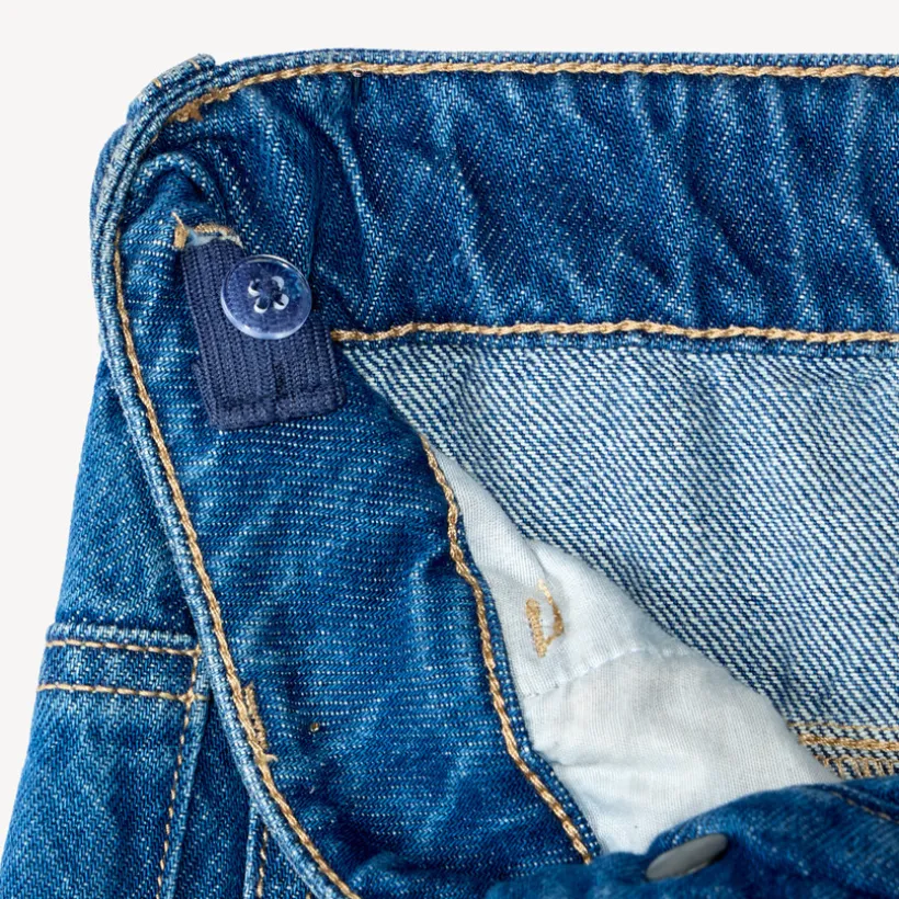 Jean garçon cargo loose en denim