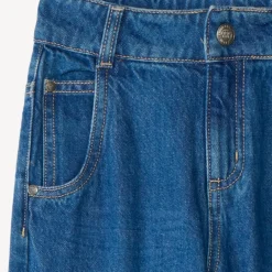Jean garçon cargo loose en denim