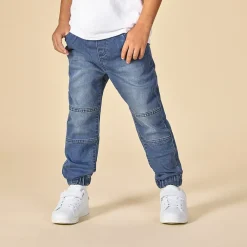 Jean jogger effet délavé pour garçon
