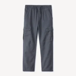 Jean jogger style cargo uni à poches pour garçon