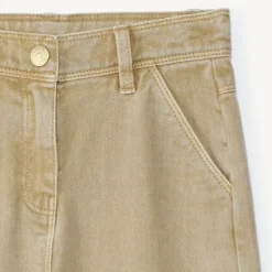 Jean large à perles nacrées pour fille