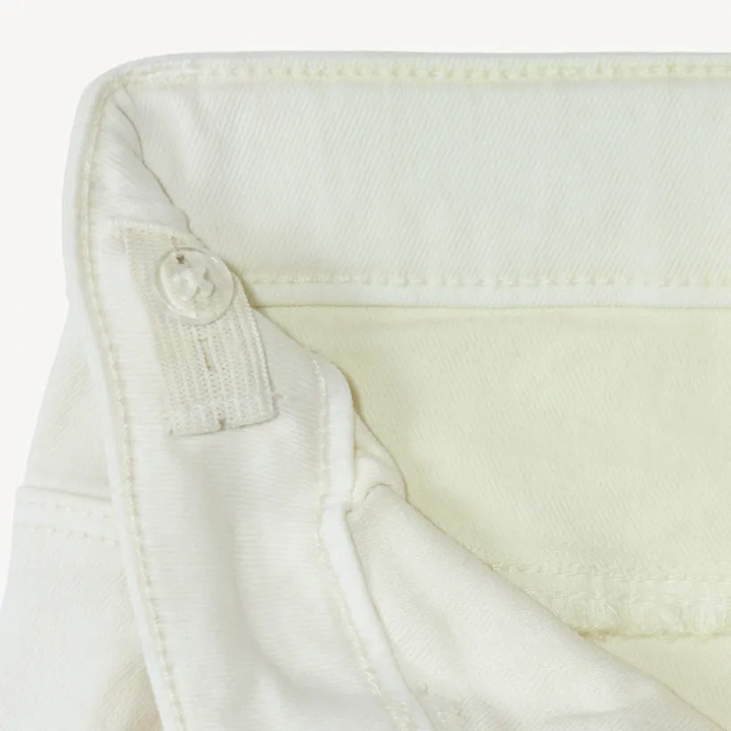 Jean large à poches avec perles nacrées pour fille