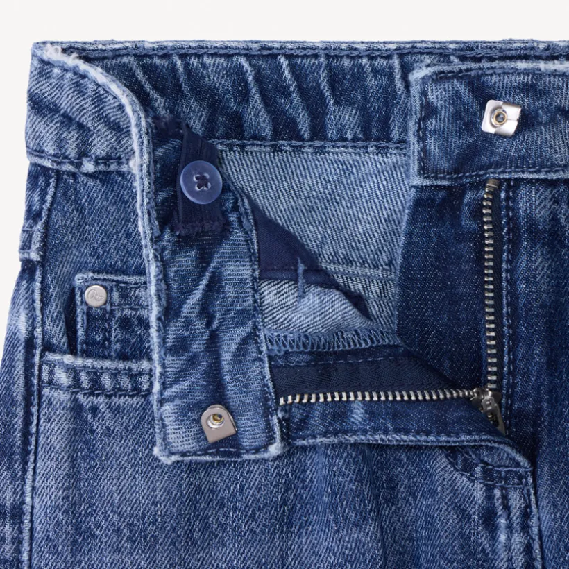 Jean large style cargo pour fille