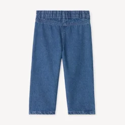 Jean large uni pour bébé fille