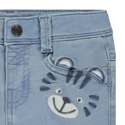 Jean ludique effet denim avec broderie pour bébé garçon